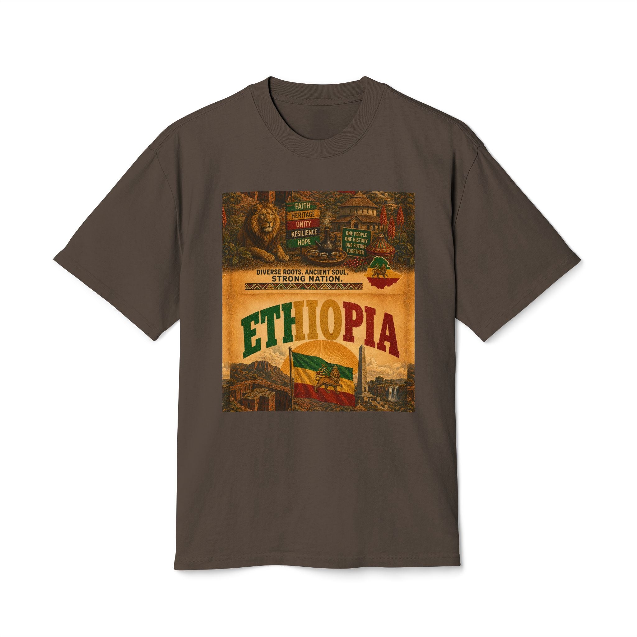 Ethiopia Lion of Judah Tee — Lion of Judah Land Graphic T-Shirt