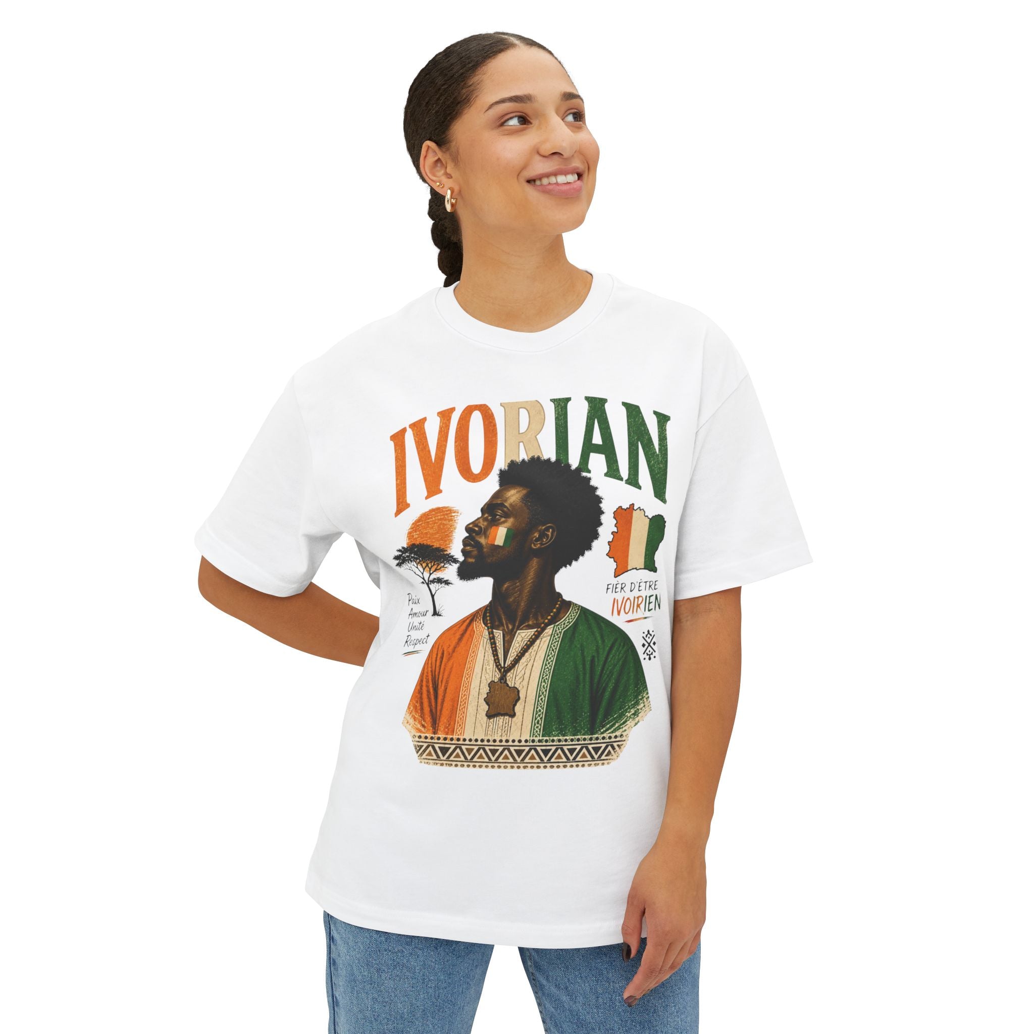 Ivorian Heritage T-Shirt — African Flag Portrait Tee