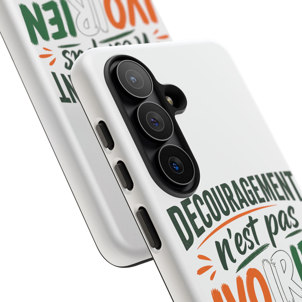 Phone Case — "Découragement n'est pas Ivoirien" Ivory Coast Pride Protective Cover