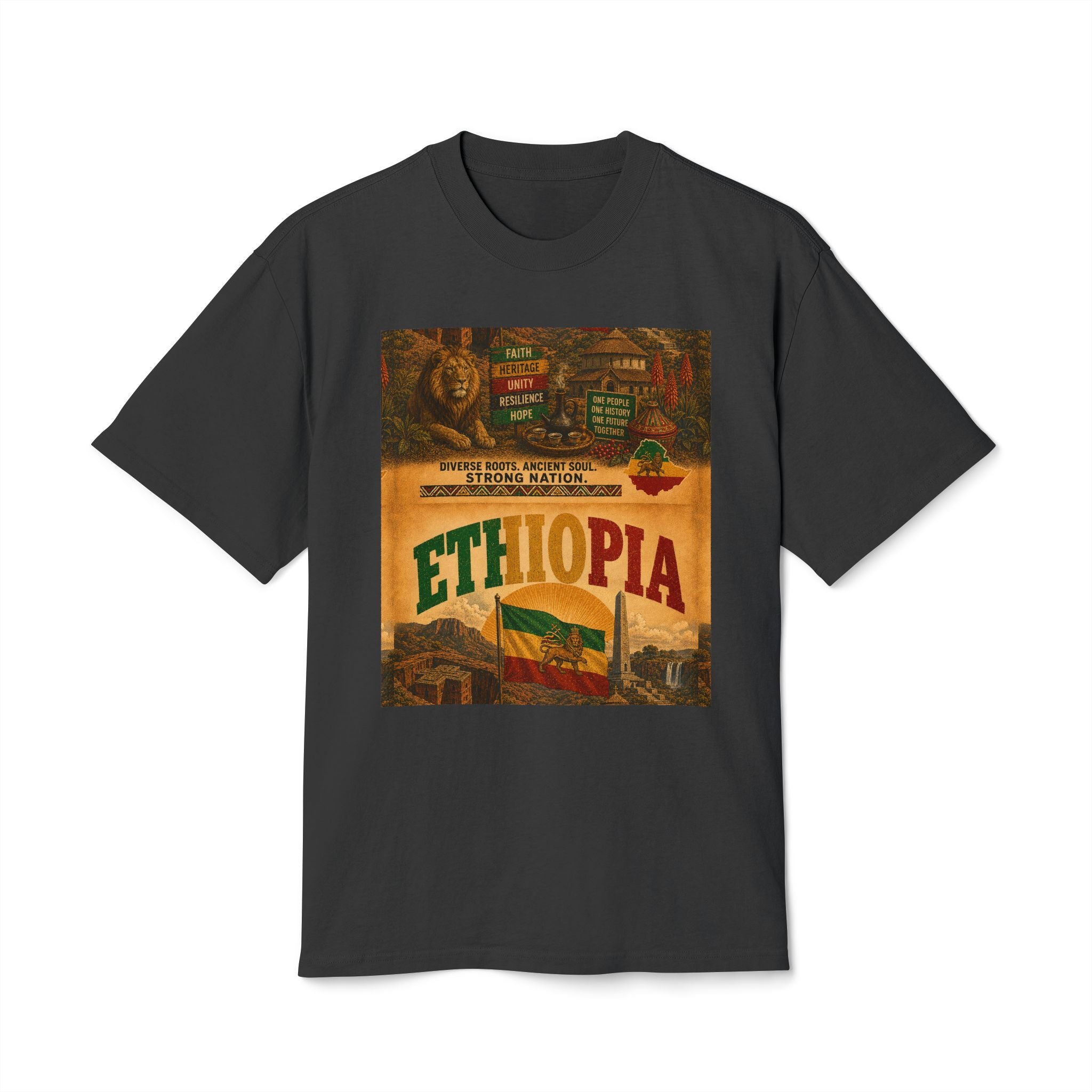 Ethiopia Lion of Judah Tee — Lion of Judah Land Graphic T-Shirt