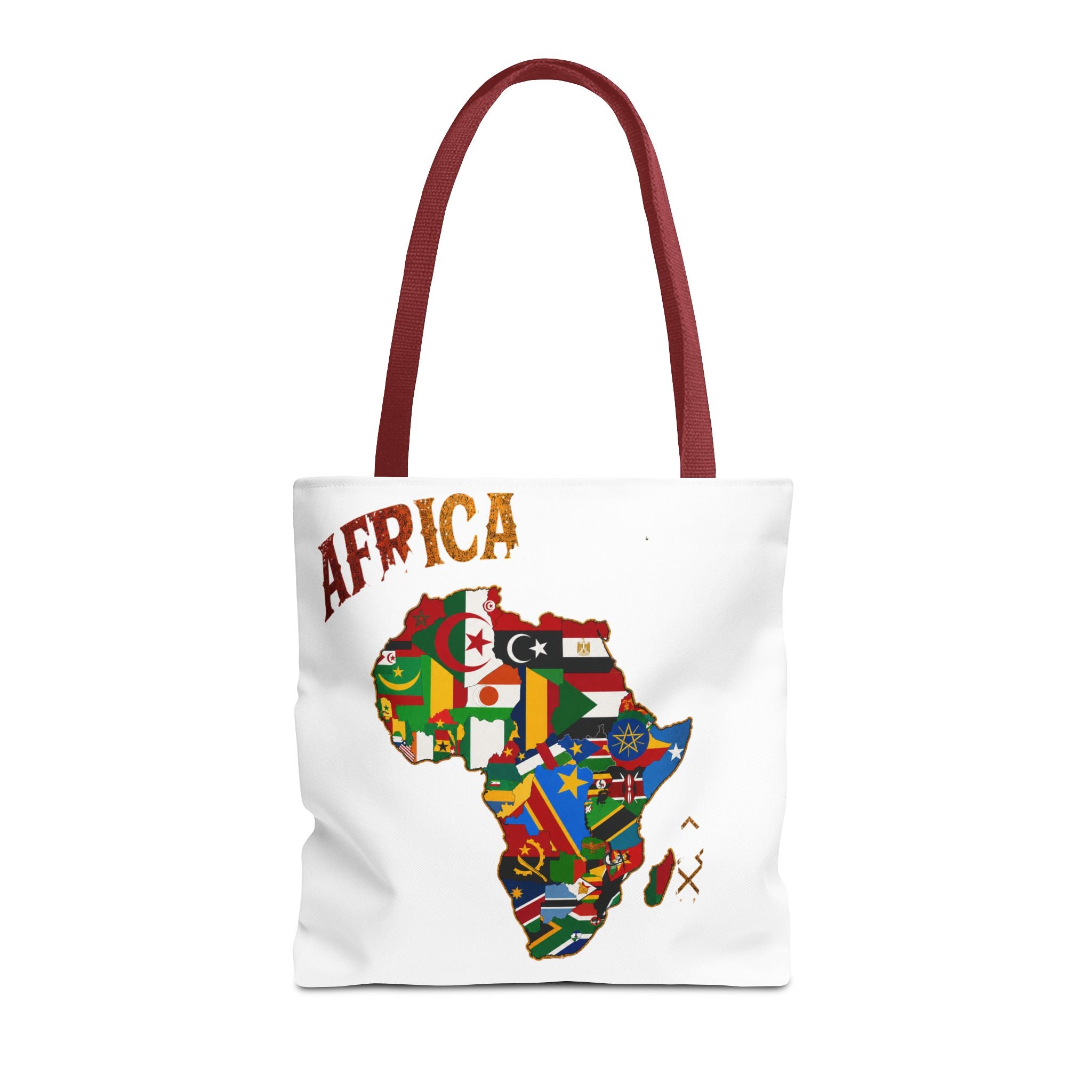 Africa Flag Map Tote Bag – Pan-African Country Flags Canvas Shopper