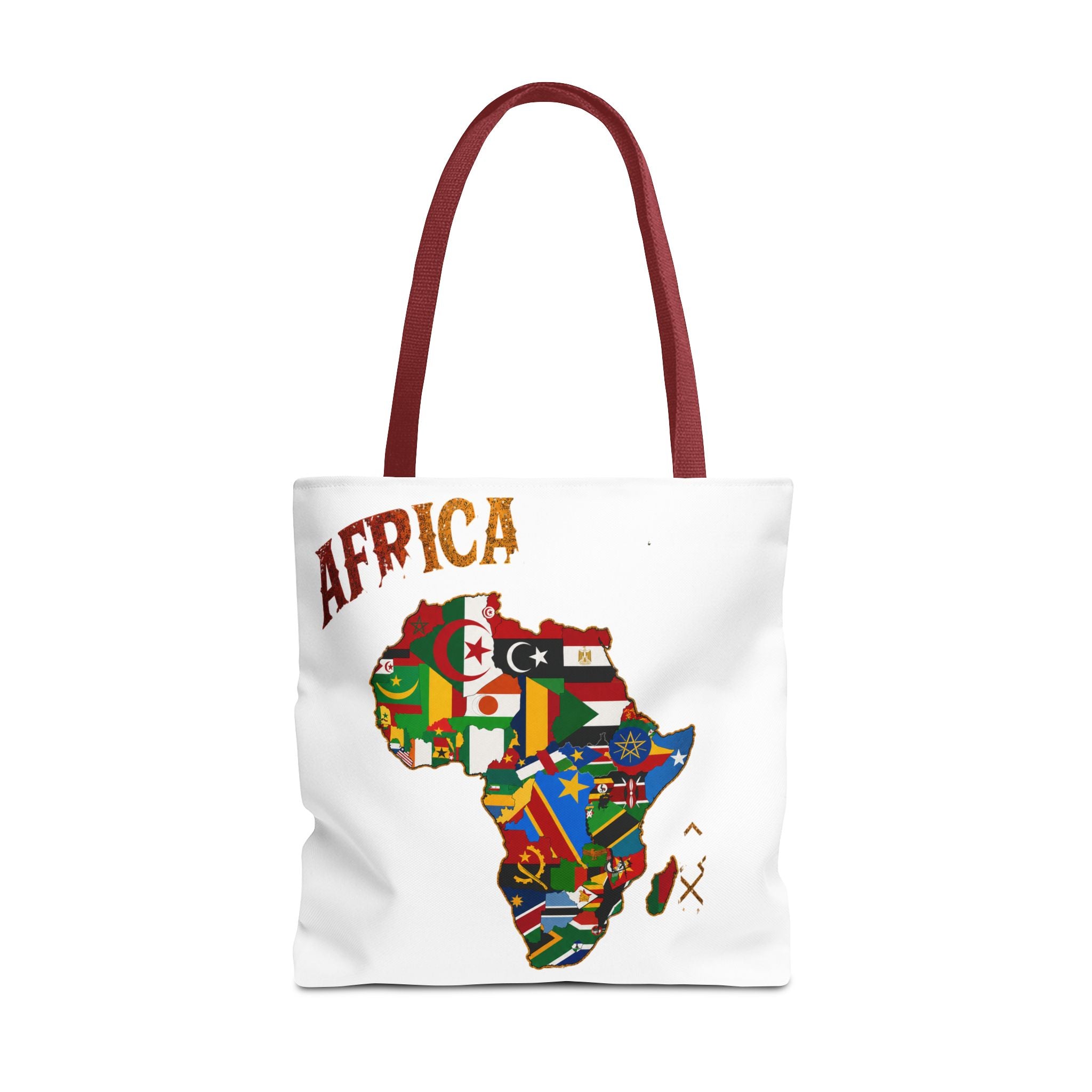 Africa Flag Map Tote Bag – Pan-African Country Flags Canvas Shopper