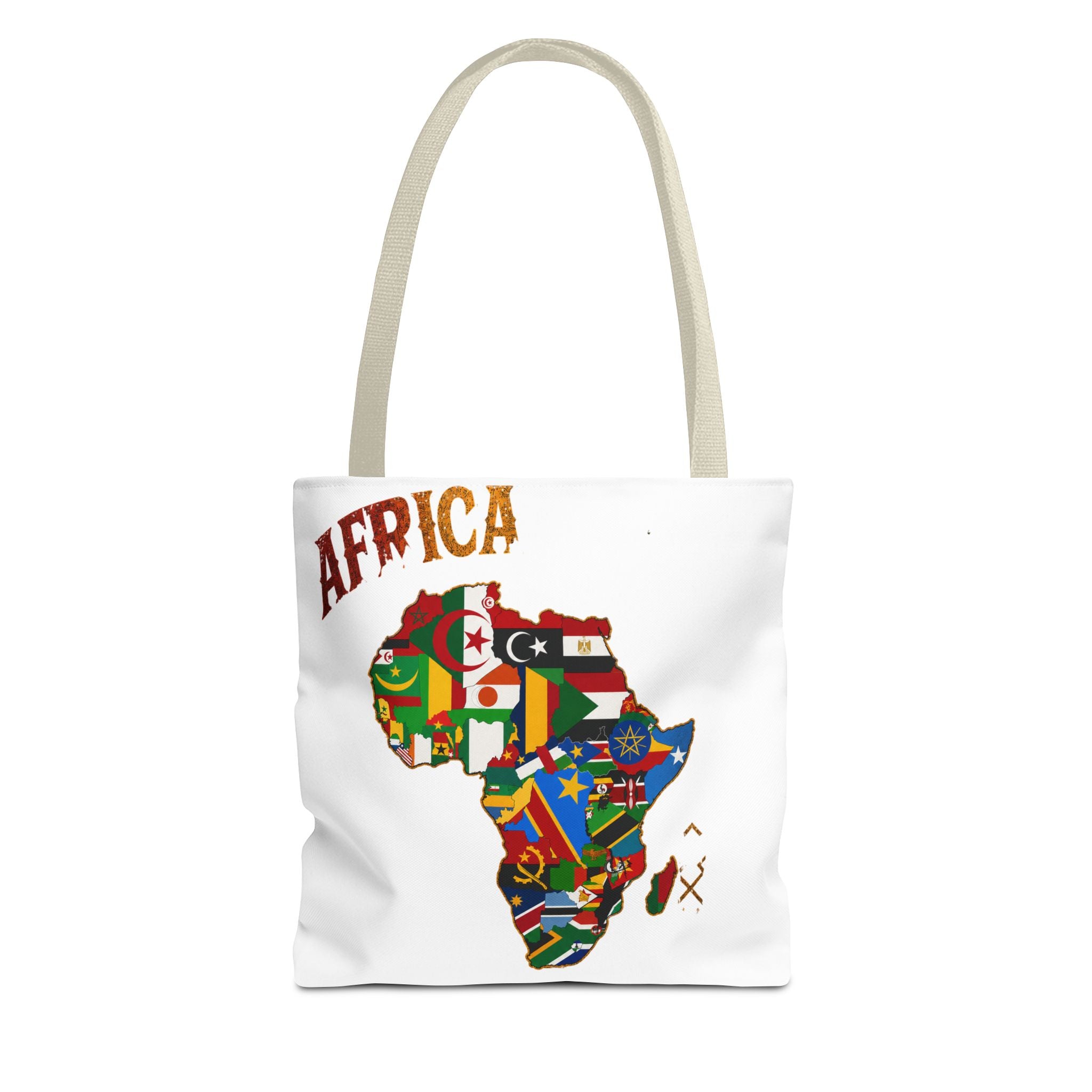 Africa Flag Map Tote Bag – Pan-African Country Flags Canvas Shopper