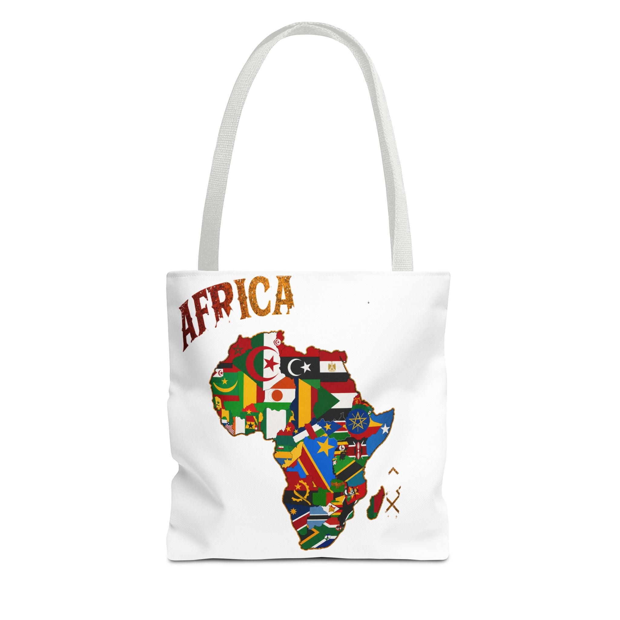 Africa Flag Map Tote Bag – Pan-African Country Flags Canvas Shopper