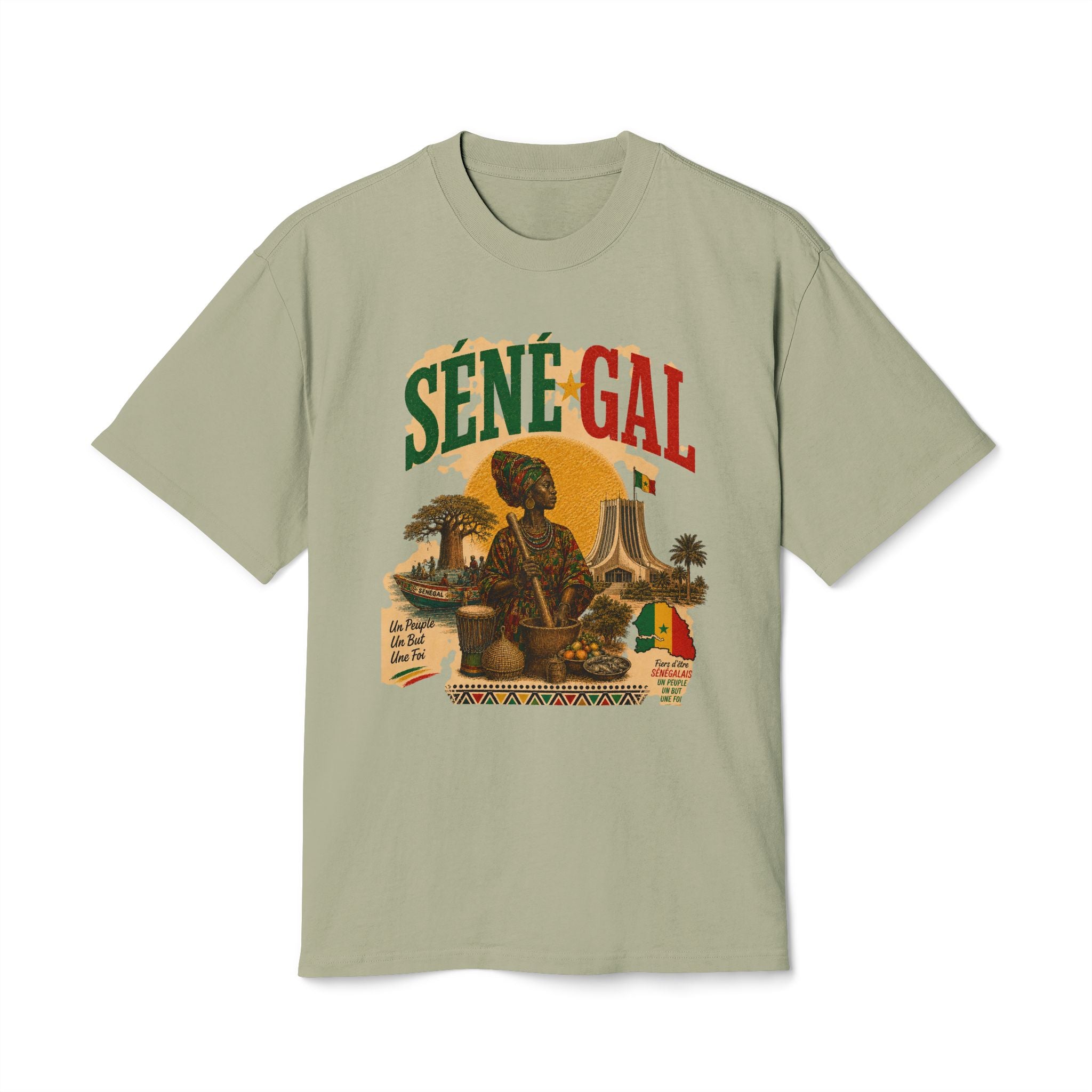 Senegal Africa Tee — Vintage Map Graphic T-Shirt