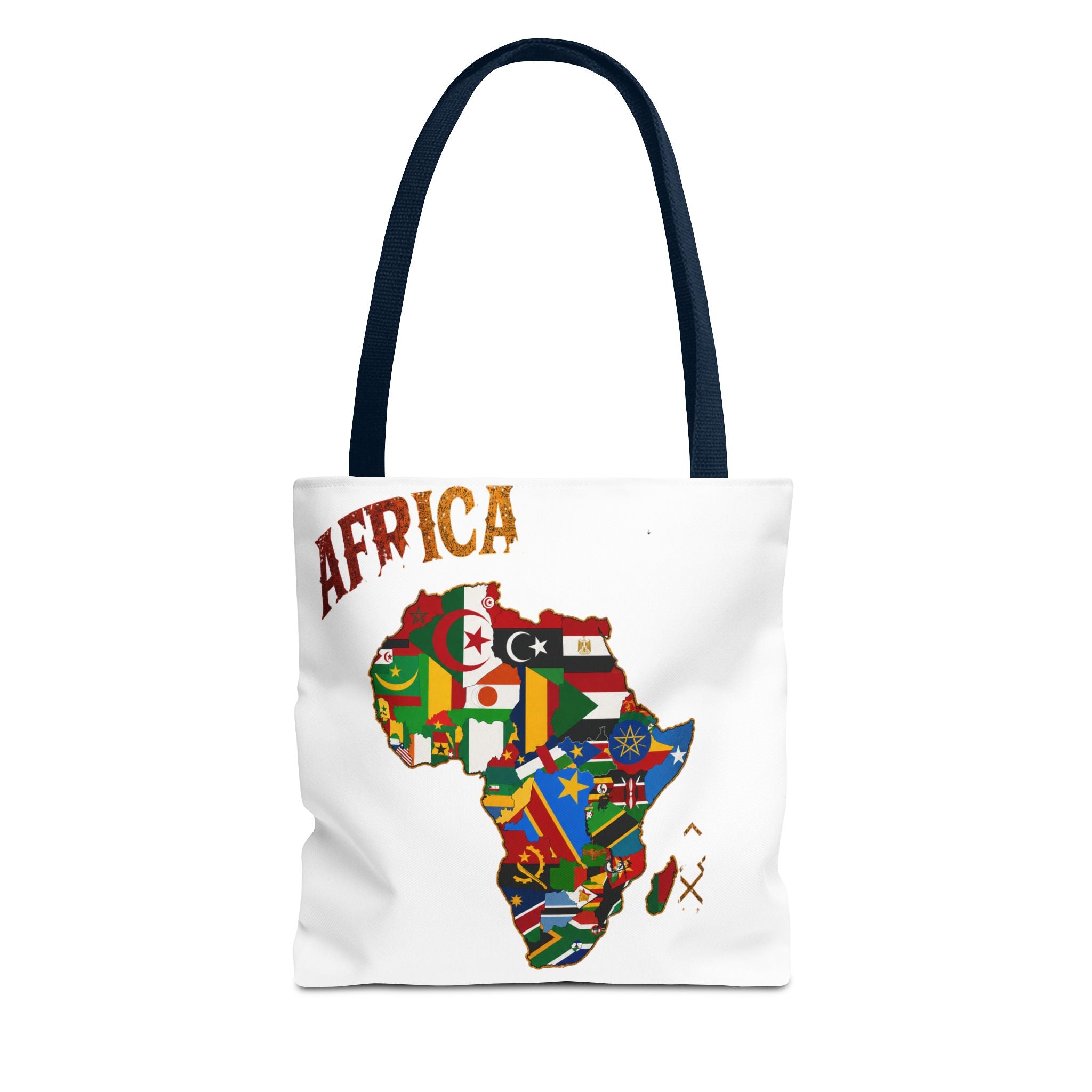 Africa Flag Map Tote Bag – Pan-African Country Flags Canvas Shopper