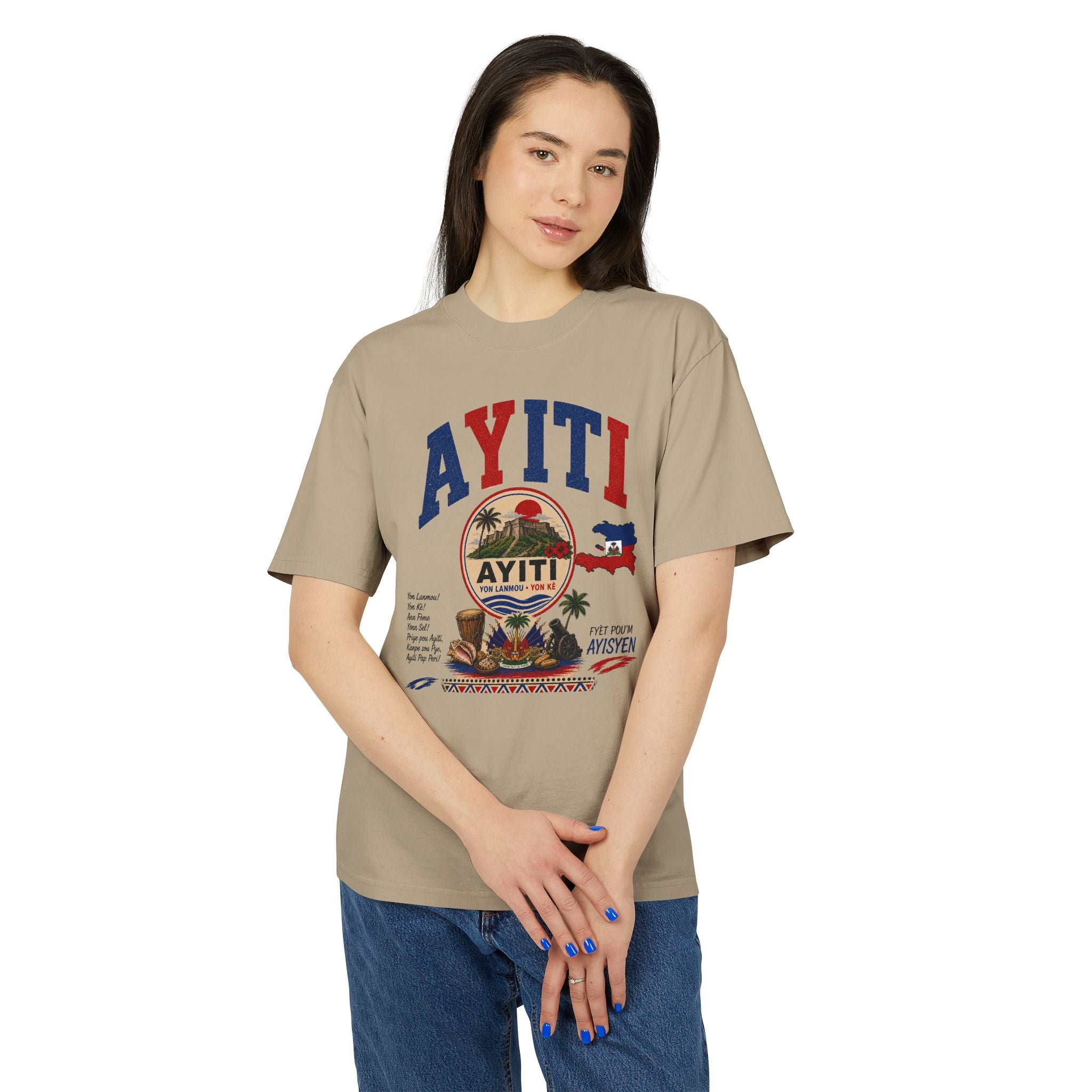 Haiti Flag Symbol T-Shirt — Haitian Colors Tee