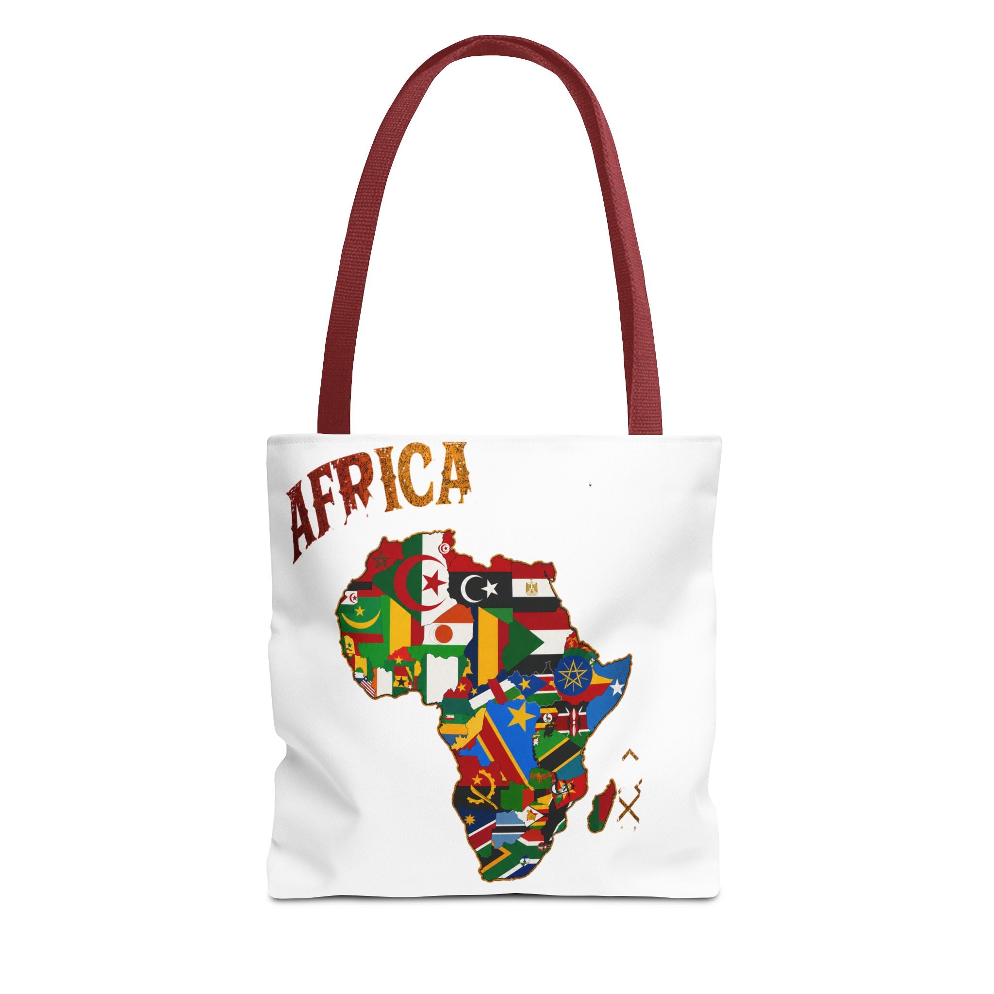 Africa Flag Map Tote Bag – Pan-African Country Flags Canvas Shopper