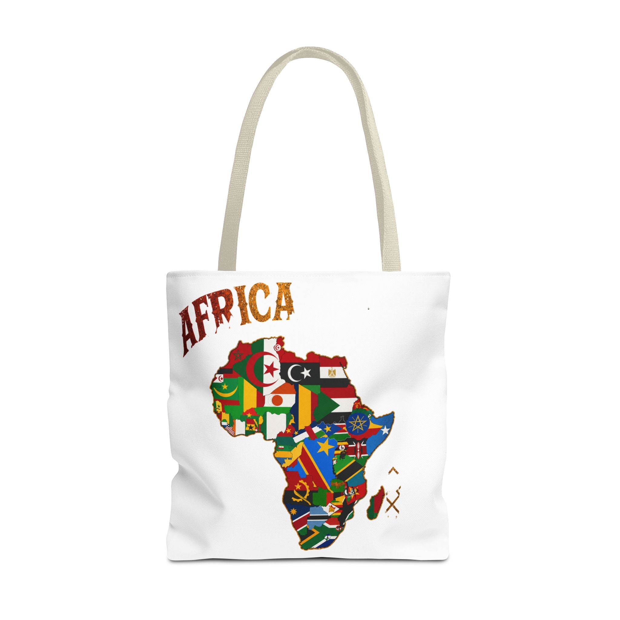 Africa Flag Map Tote Bag – Pan-African Country Flags Canvas Shopper