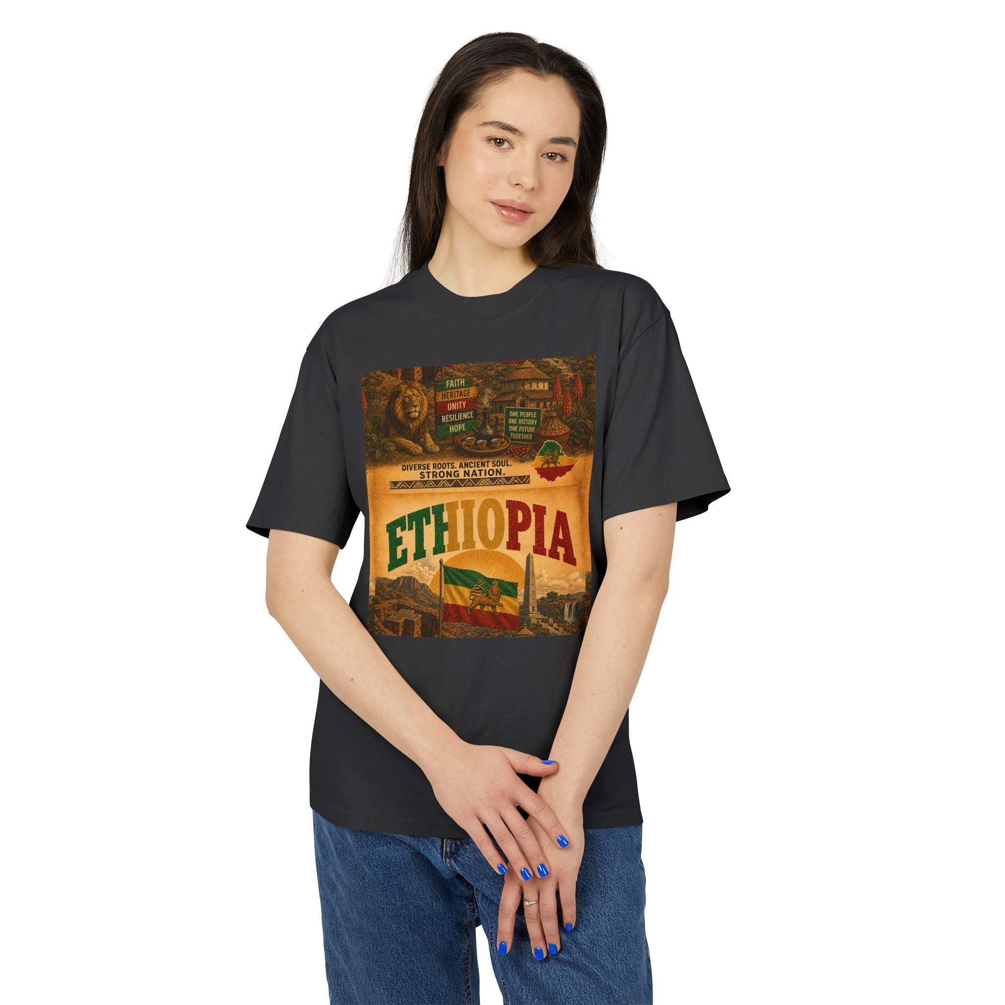 Ethiopia Lion of Judah Tee — Lion of Judah Land Graphic T-Shirt
