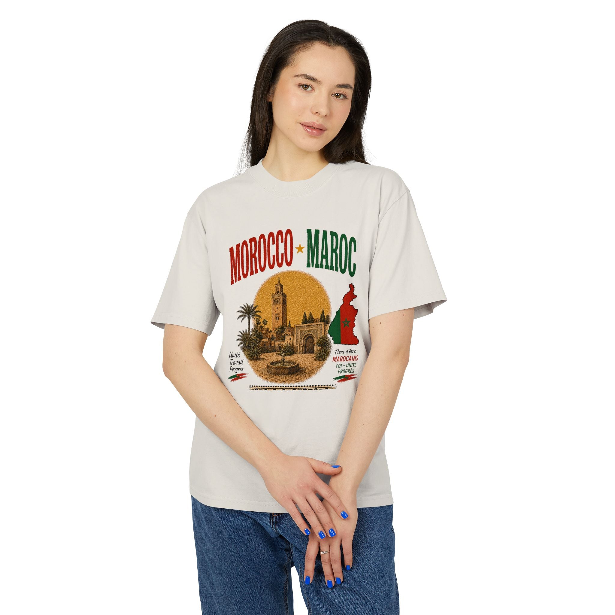 Morocco Vintage Travel T-Shirt — Maroc Sunset Souvenir Tee