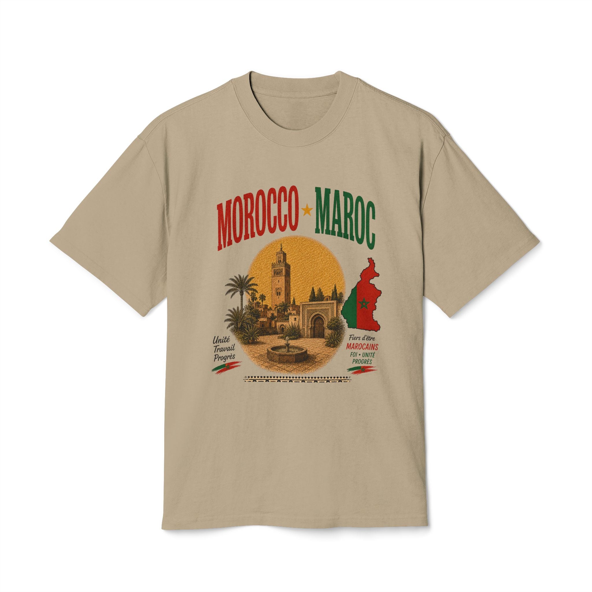Morocco Vintage Travel T-Shirt — Maroc Sunset Souvenir Tee
