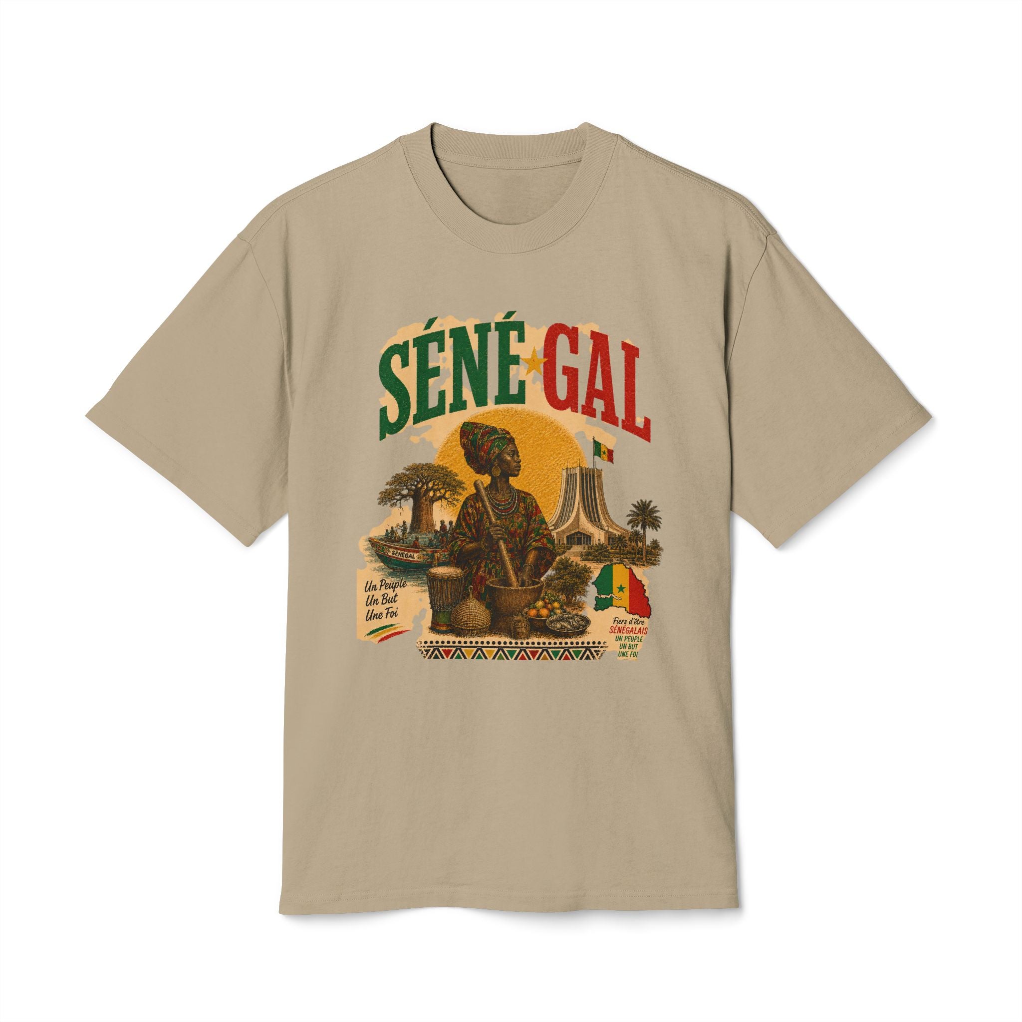 Senegal Africa Tee — Vintage Map Graphic T-Shirt