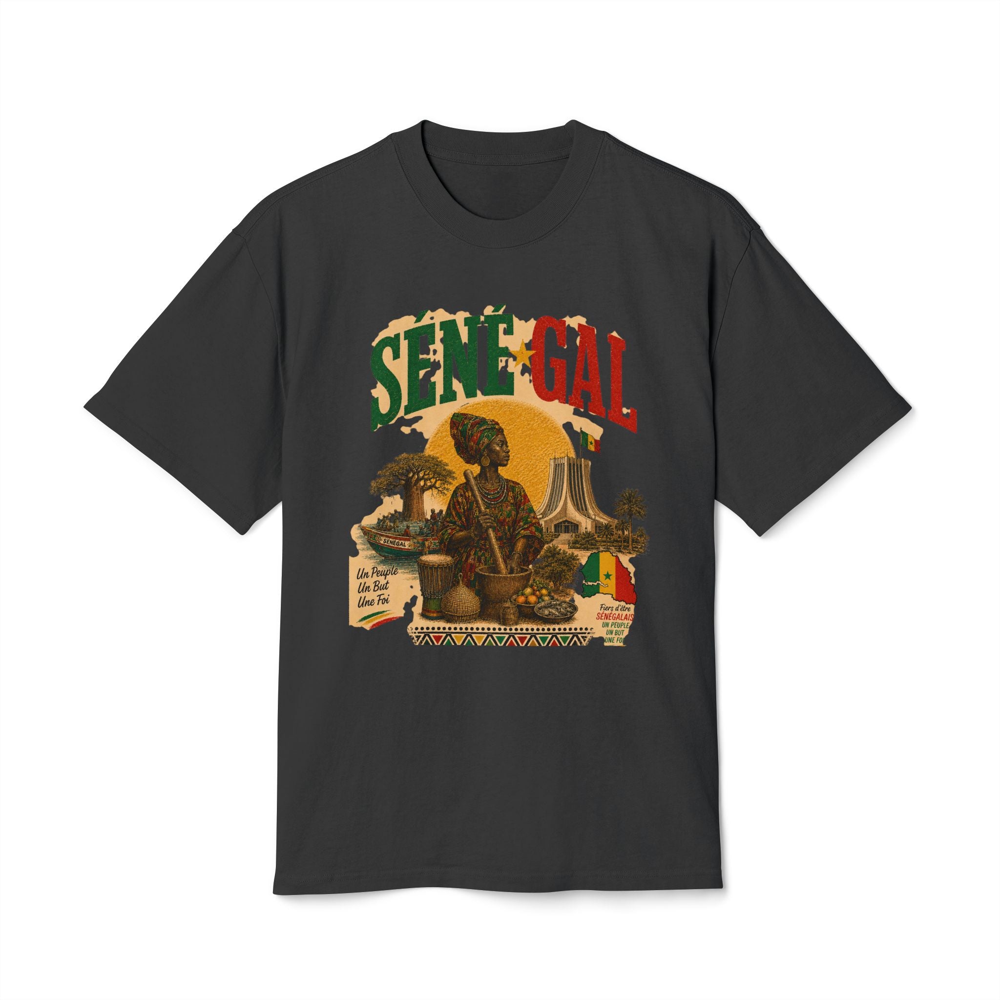 Senegal Africa Tee — Vintage Map Graphic T-Shirt