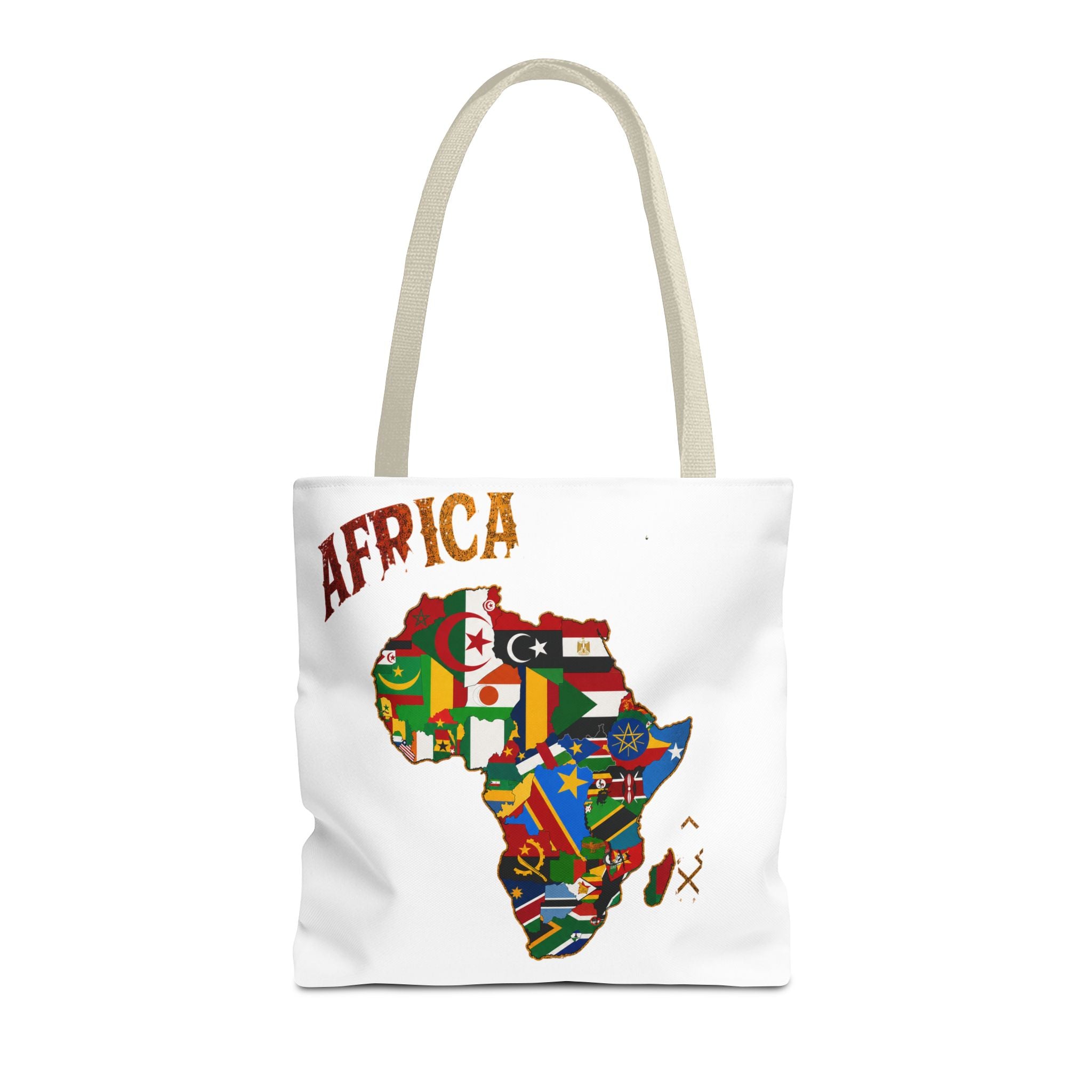 Africa Flag Map Tote Bag – Pan-African Country Flags Canvas Shopper