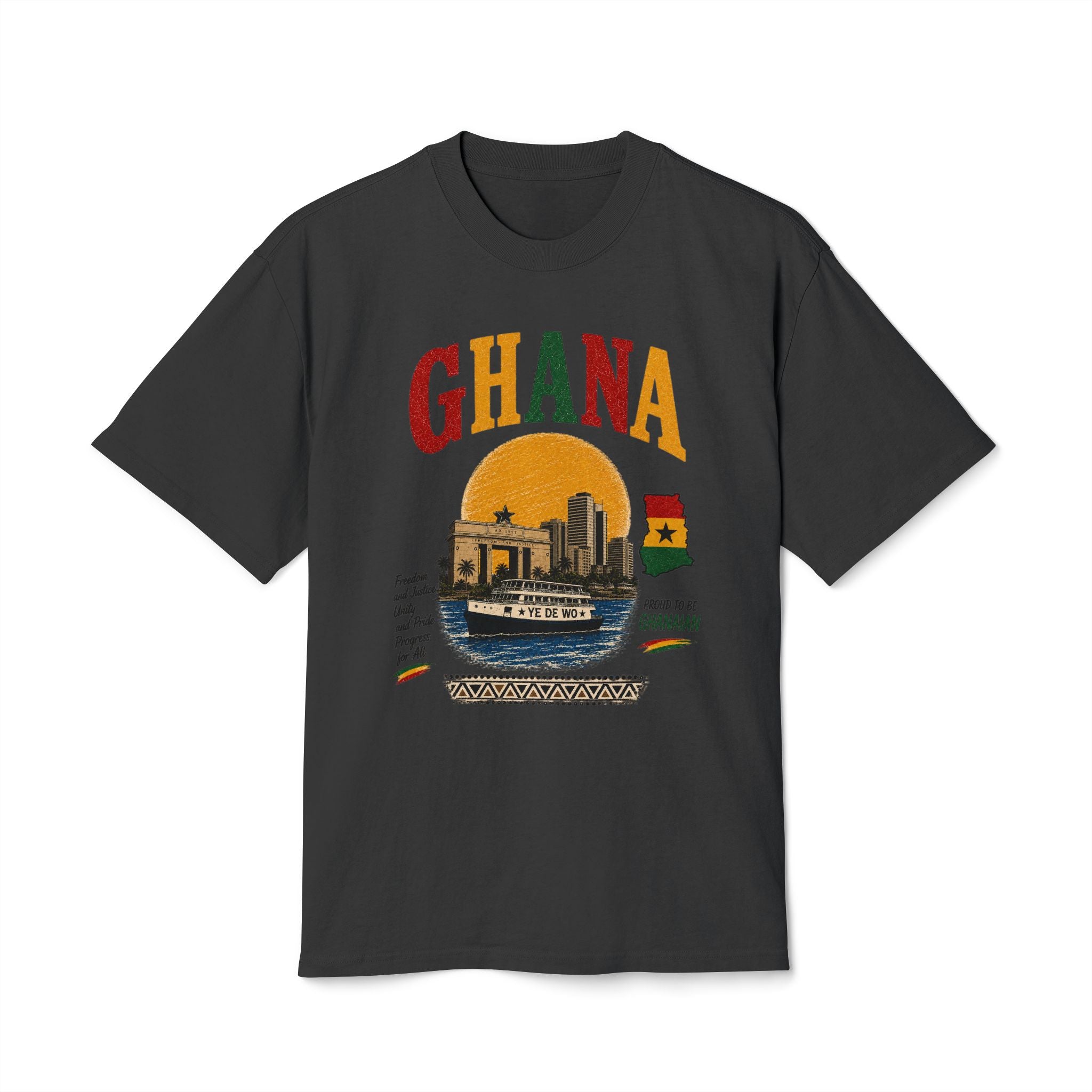 Ghana Vintage Travel Tee — Retro West Africa Souvenir Shirt