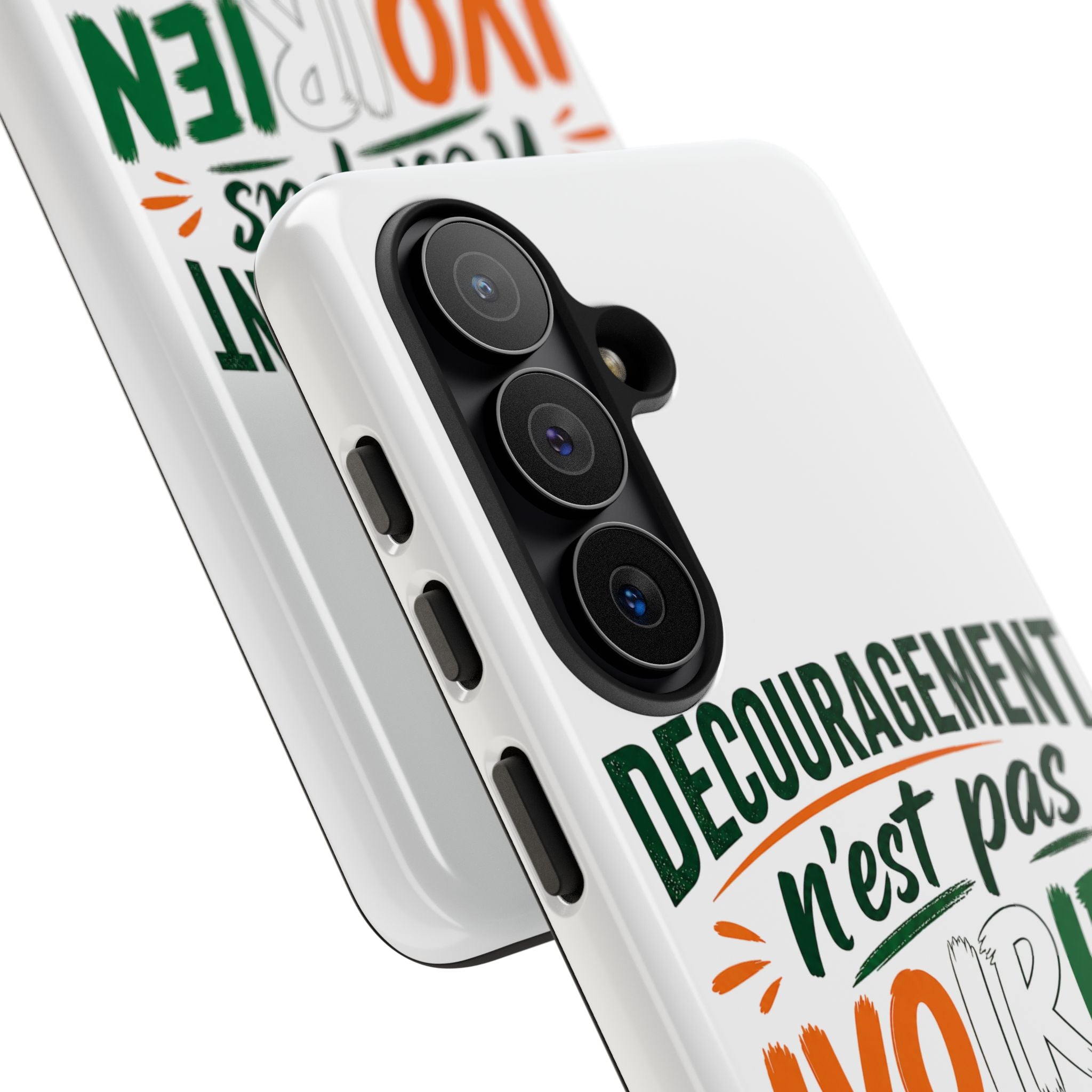 Phone Case — "Découragement n'est pas Ivoirien" Ivory Coast Pride Protective Cover