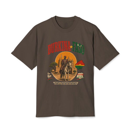 Burkina Faso Vintage Graphic T-Shirt — African Heritage Sunset Design