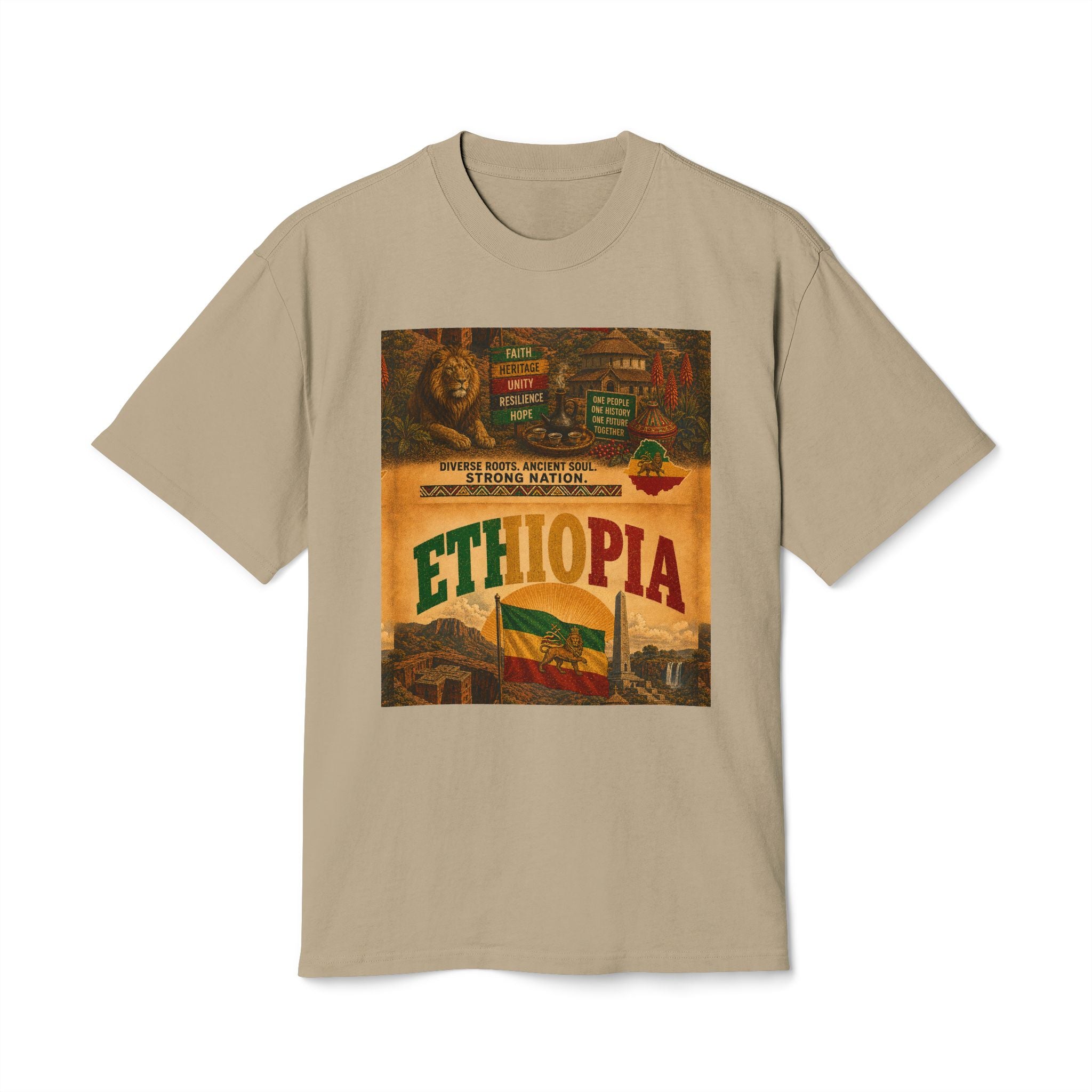 Ethiopia Lion of Judah Tee — Lion of Judah Land Graphic T-Shirt