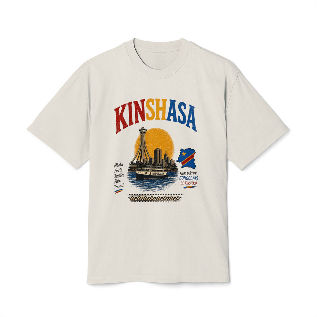 Kinshasa Vintage Tee — Congo City Sunset Graphic T-Shirt